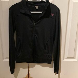 Girls black yoga jacket